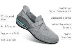 OrthoFeet Casual Shoes|Hands-Free Shoes<Amalya - Gray