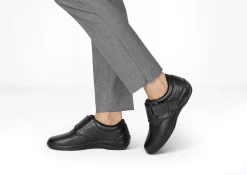 OrthoFeet Casual Shoes|Dress Shoes<Arcadia - Black