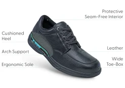 OrthoFeet Casual Shoes|Dress Shoes<Avery Island - Black