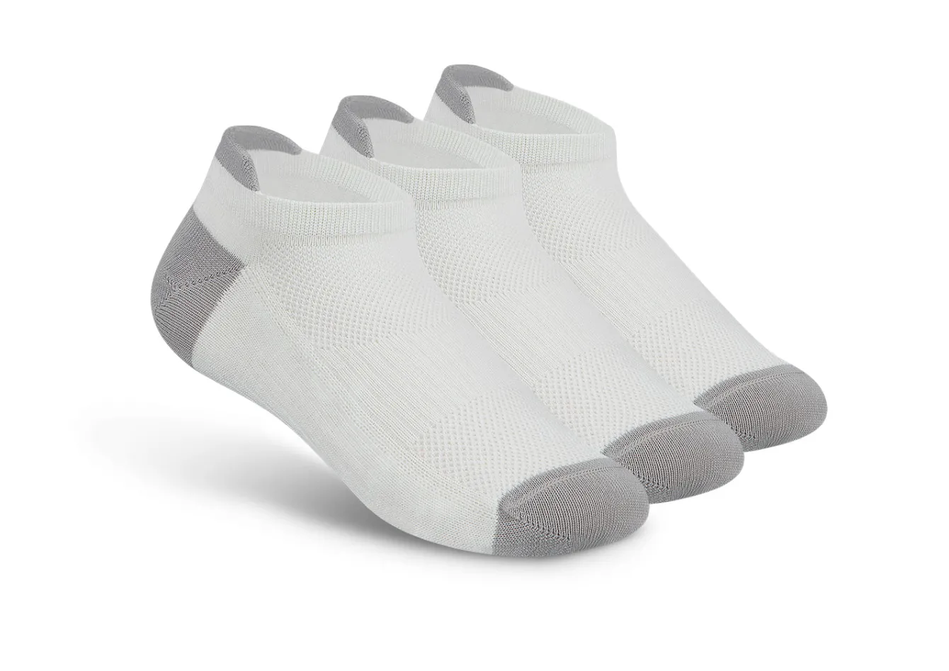 OrthoFeet Diabetic Socks<BioSoft Low Cut Sock - White