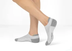 OrthoFeet Diabetic Socks<BioSoft Low Cut Sock - White