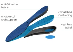 OrthoFeet Men's Insoles|Arch Support Insoles< BioSole-Gel Sport Men's Orthotics