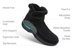 OrthoFeet Boots|Hands-Free Shoes<Bliss Hands-Free - Black