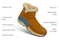 OrthoFeet Boots|Hands-Free Shoes<Bliss Hands-Free - Camel