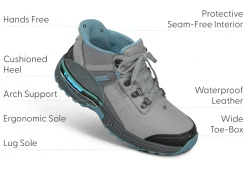 OrthoFeet Boots|Hands-Free Shoes<Carmel Hands-Free Waterproof - Gray