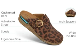 OrthoFeet Casual Shoes|Clogs & Mules<Casey - Leopard