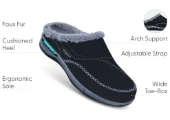 OrthoFeet Slippers|Clogs & Mules<Charlotte - Black