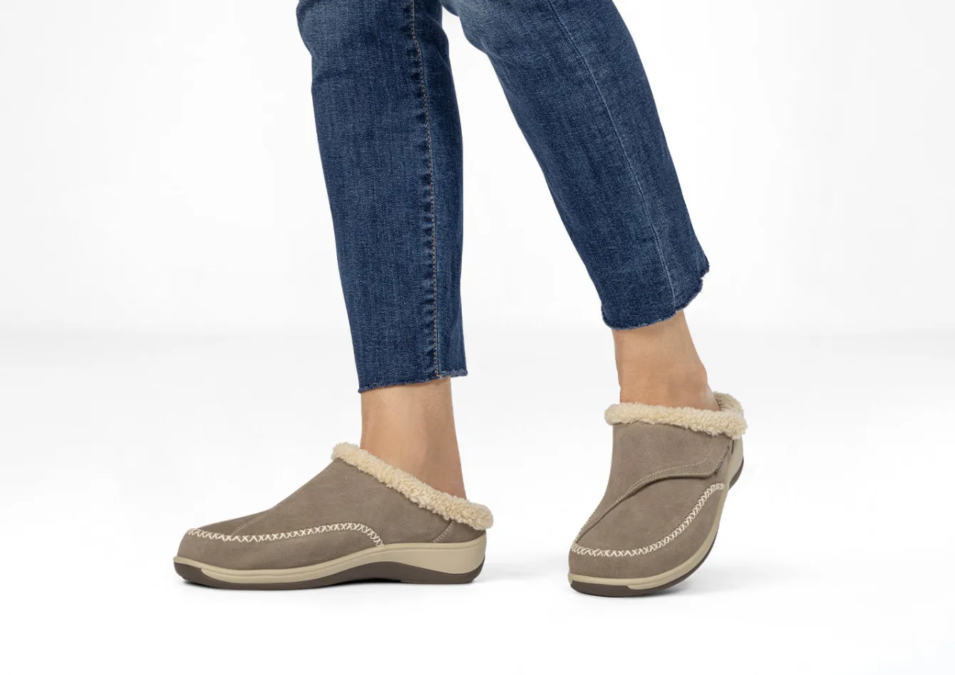 OrthoFeet Slippers|Clogs & Mules<Charlotte - Taupe