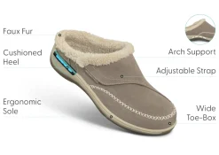 OrthoFeet Slippers|Clogs & Mules<Charlotte - Taupe