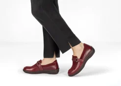 OrthoFeet Casual Shoes|Dress Shoes<Chelsea - Dark Cherry