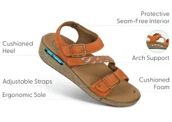 OrthoFeet Sandals|Casual Shoes<Chloe - Spice