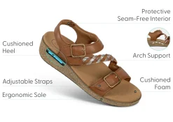 OrthoFeet Sandals|Casual Shoes<Chloe - Tan