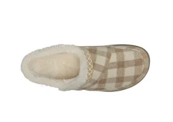 OrthoFeet Slippers|Clogs & Mules<Clara - Oatmeal Plaid