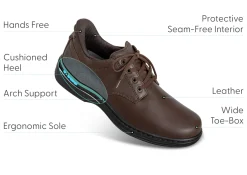 OrthoFeet Casual Shoes|Hands-Free Shoes<Claude Hands-Free - Brown