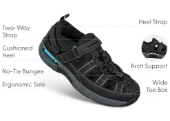 OrthoFeet Sandals<Clearwater - Black