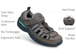 OrthoFeet Sandals<Clearwater - Brown