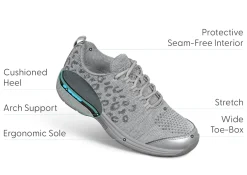 OrthoFeet Sneakers<Coral - Gray Leopard