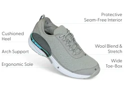 OrthoFeet Sneakers<Coral Wool - Gray