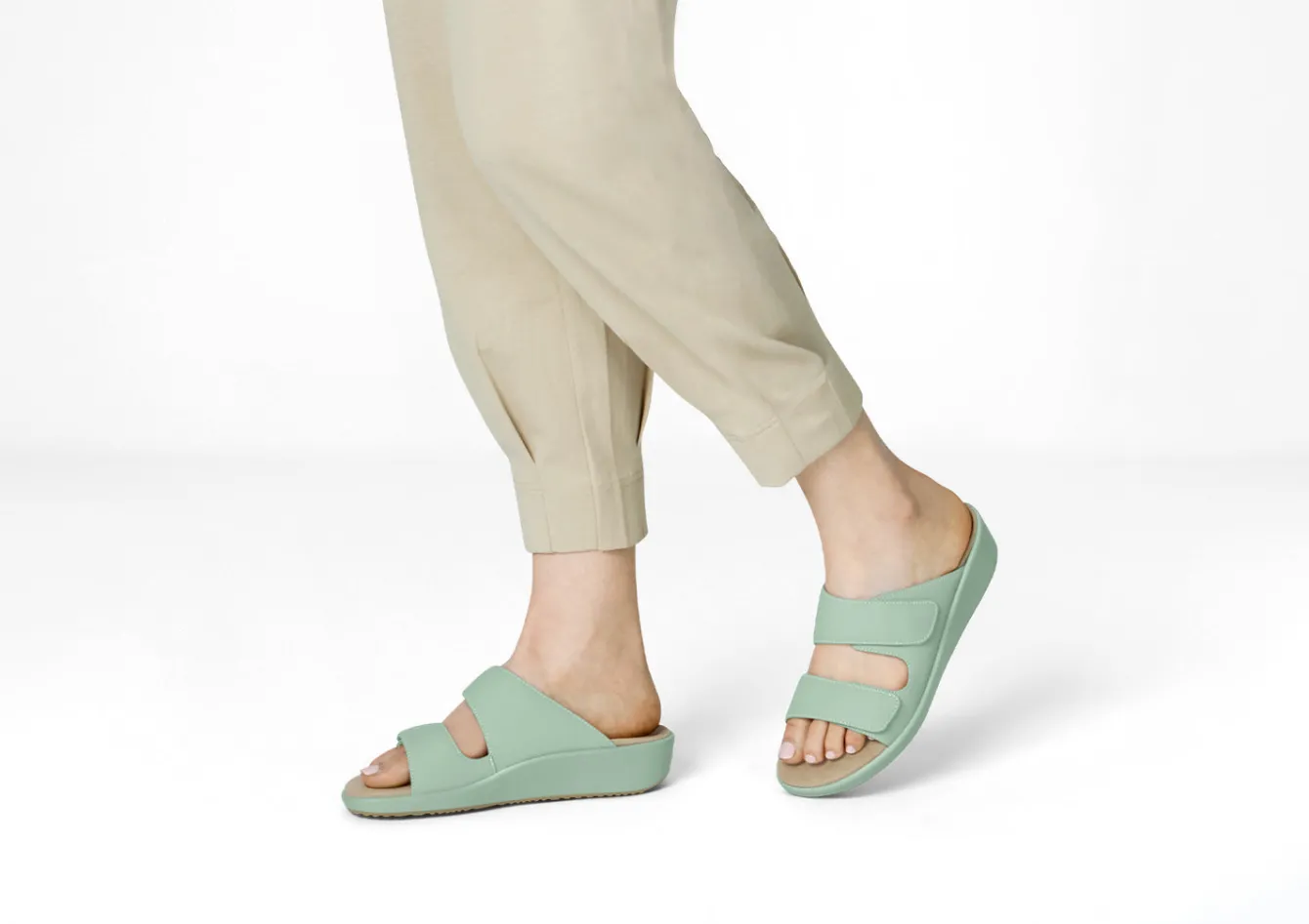 OrthoFeet Sandals|Clogs & Mules<Cruz - Pistachio
