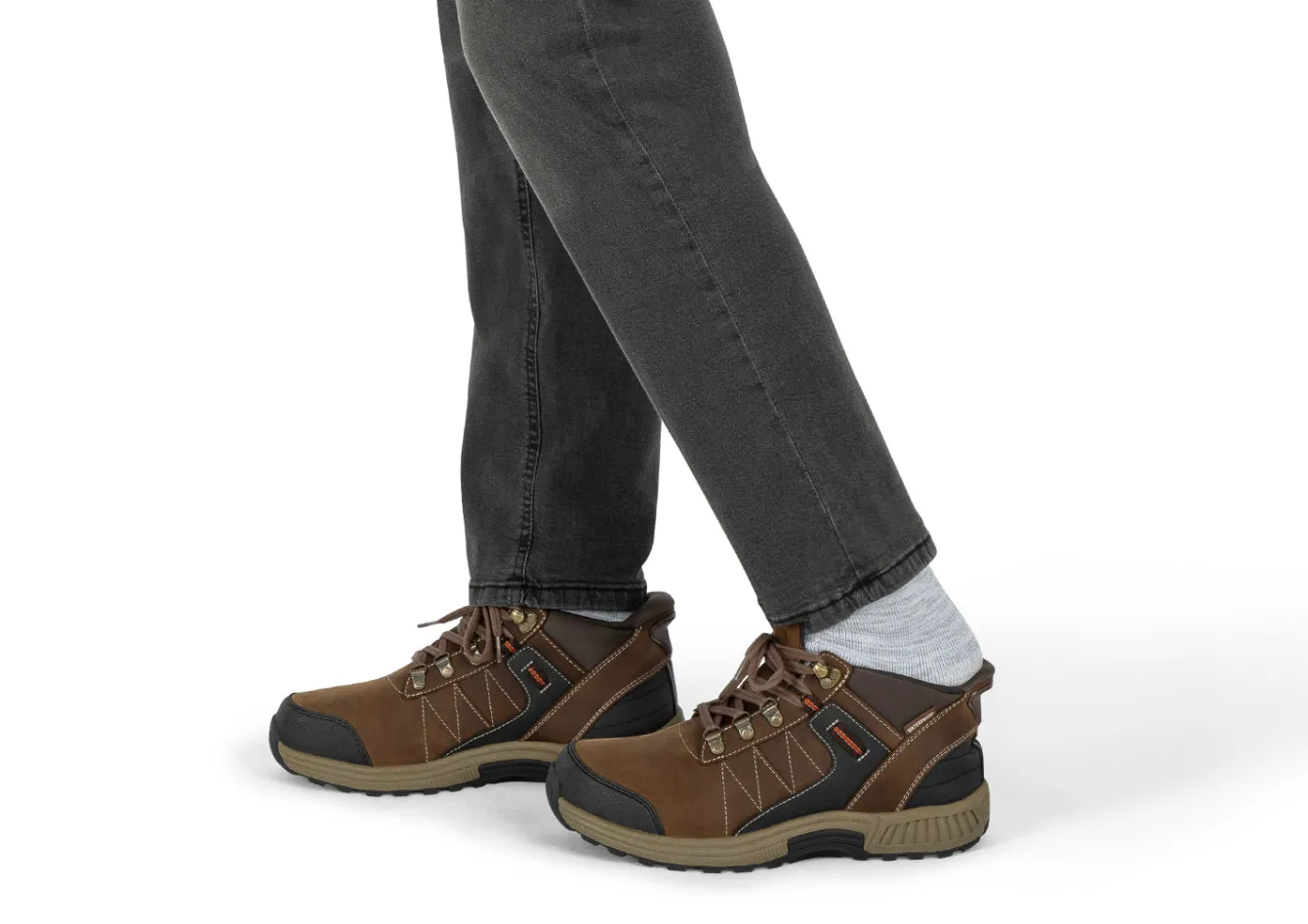 OrthoFeet Boots|Hiking Boots<Dalton Hands-Free Waterproof - Brown