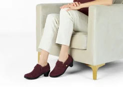 OrthoFeet Dress Shoes<Eva - Merlot