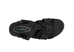 OrthoFeet Sandals|Casual Shoes<Hope - Black