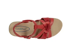 OrthoFeet Sandals|Casual Shoes<Hope - Red