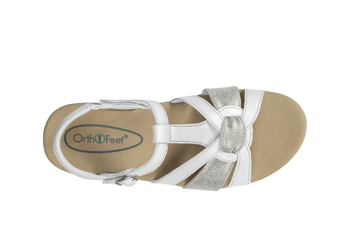 OrthoFeet Sandals|Dress Shoes<Hope - White
