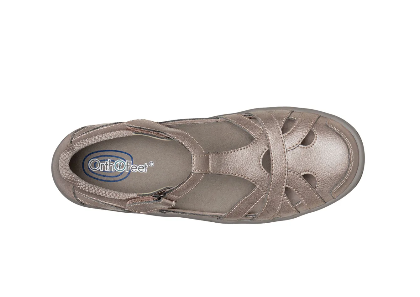 OrthoFeet Casual Shoes|Mary Janes<Juno - Pewter