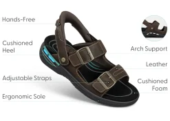 OrthoFeet Sandals|Hands-Free Shoes<Jupiter Hands-Free - Brown
