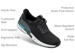 OrthoFeet Sneakers|Hands-Free Shoes<Kita Hands-Free - Black