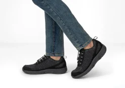 OrthoFeet Sneakers<Lava No-Tie - Black