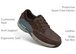 OrthoFeet Casual Shoes<Leo - Brown