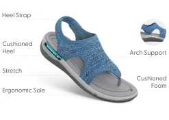 OrthoFeet Sandals<Lyra - Blue