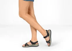 OrthoFeet Sandals<Malibu - Black