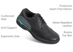 OrthoFeet Casual Shoes|Dress Shoes<Moreno - Black