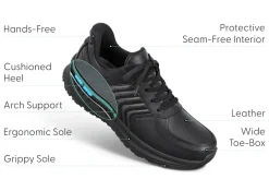 OrthoFeet Sneakers|Casual Shoes<Navigate Hands-Free - Black