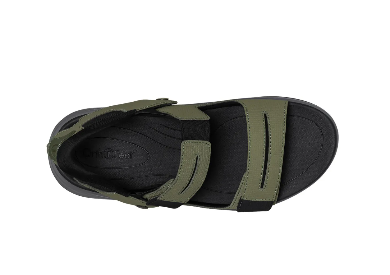 OrthoFeet Sandals<Neptune Hands Free - Olive