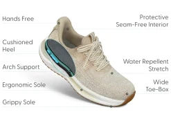 OrthoFeet Sneakers|Athletic Sneakers<Nira Hands-Free - Blonde