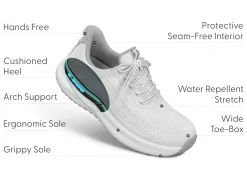 OrthoFeet Sneakers|Athletic Sneakers<Nira Hands-Free - White