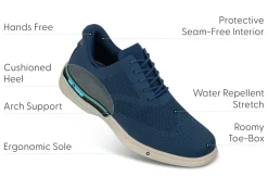 OrthoFeet Casual Shoes|Hands-Free Shoes<Rex Hands-Free - Blue