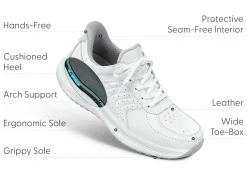 OrthoFeet Sneakers|Athletic Sneakers<Roam Hands-Free - White