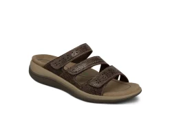 OrthoFeet Sandals<Sahara - Brown Snake