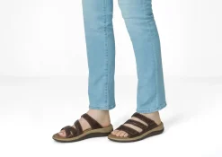 OrthoFeet Sandals<Sahara - Brown Snake