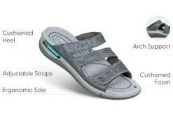 OrthoFeet Sandals<Sahara - Gray