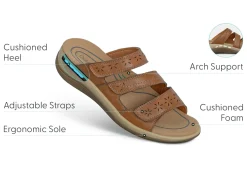 OrthoFeet Sandals<Sahara - Tan