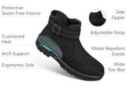 OrthoFeet Boots<Scarlett - Black