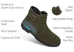 OrthoFeet Boots<Scarlett - Olive