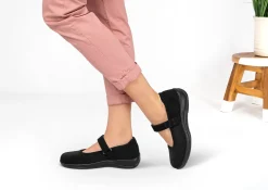OrthoFeet Casual Shoes|Mary Janes<Springfield - Black