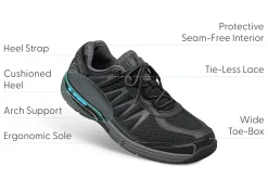 OrthoFeet Sneakers<Sprint Tie-Less - Black